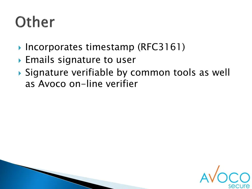 incorporates timestamp rfc3161 emails signature