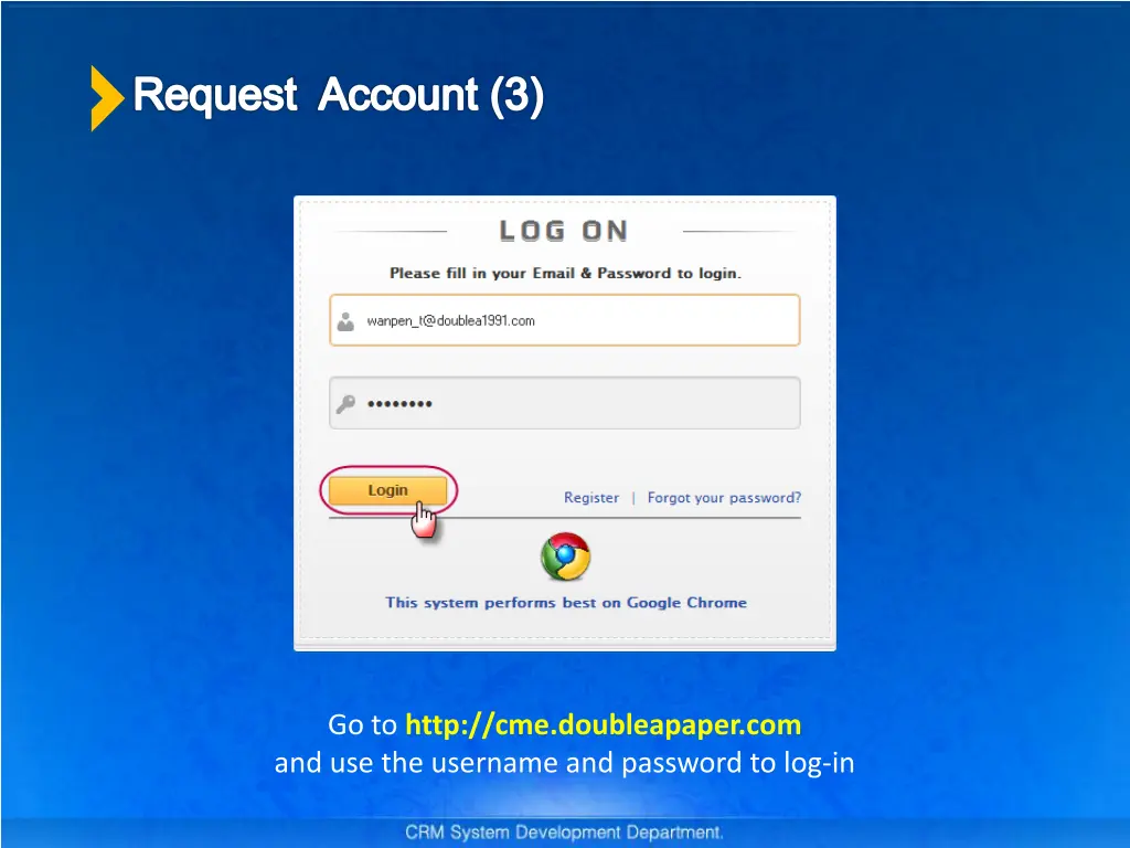 request account 3