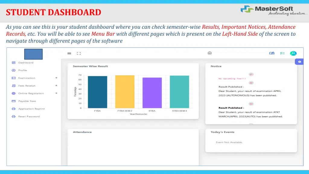 student dashboard