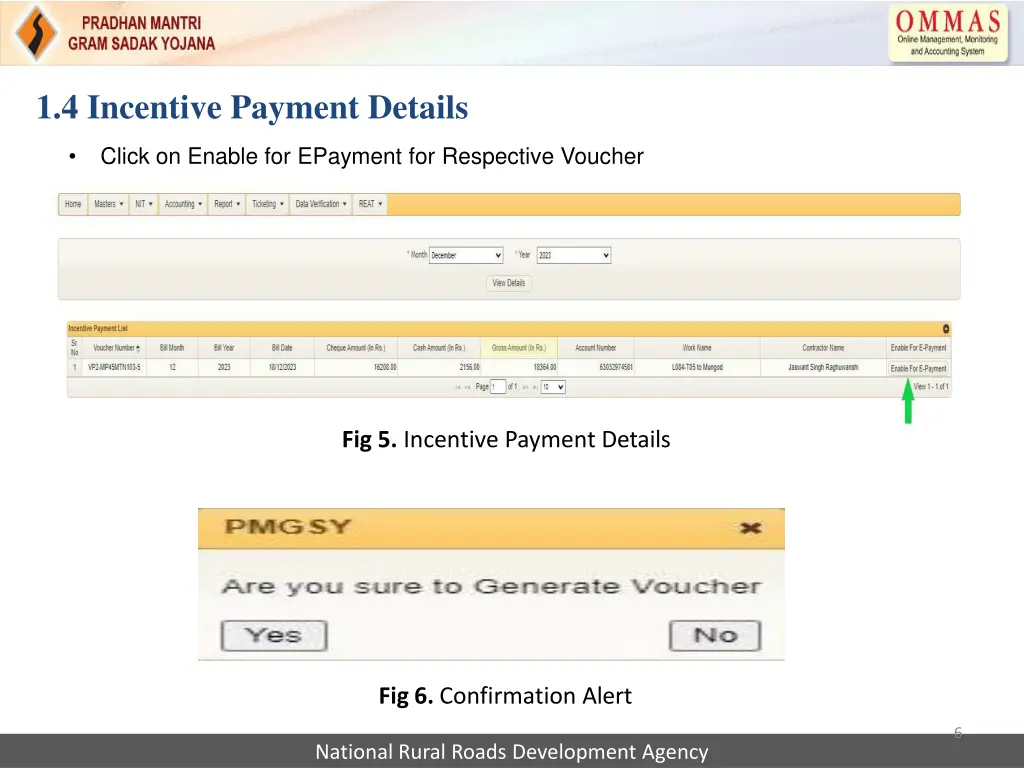 1 4 incentive payment details