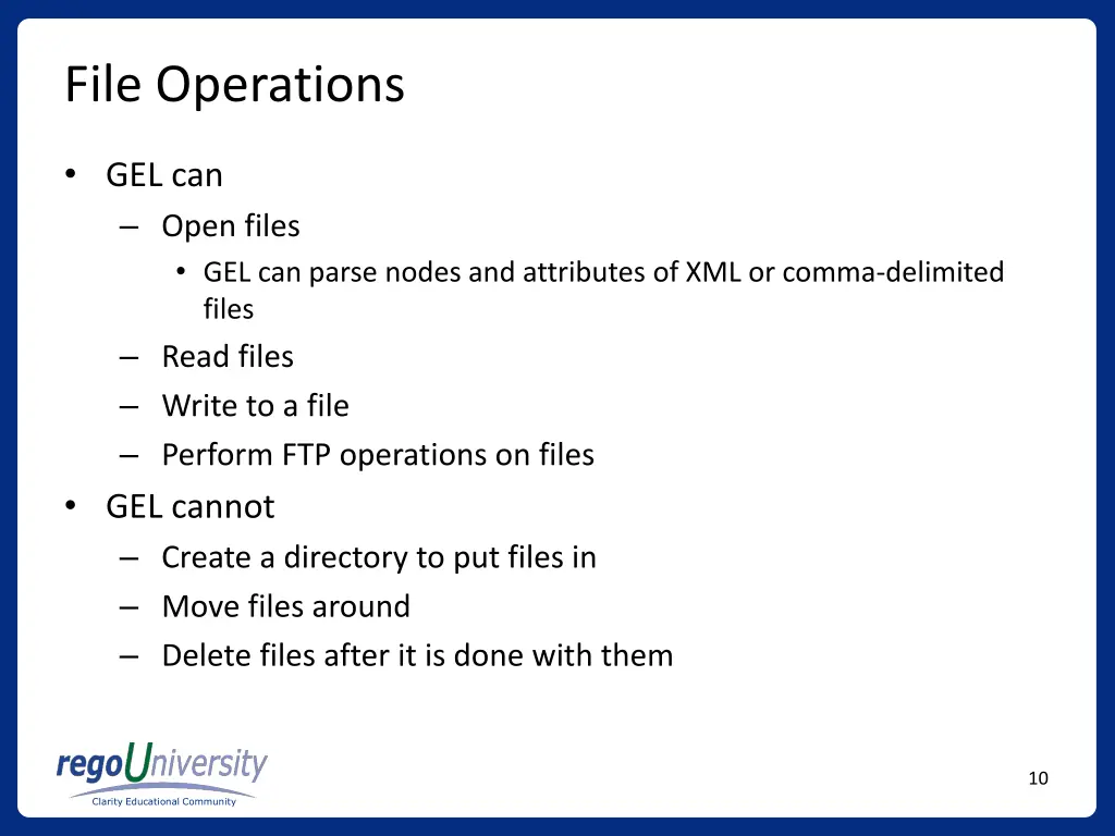 file operations