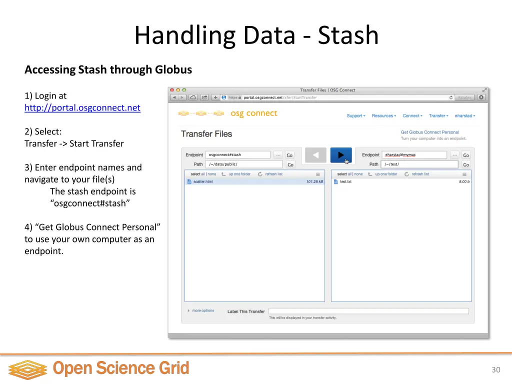 handling data stash 1