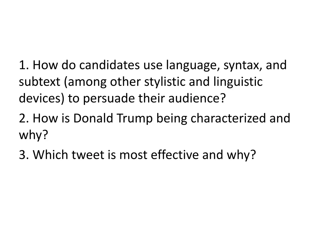 1 how do candidates use language syntax