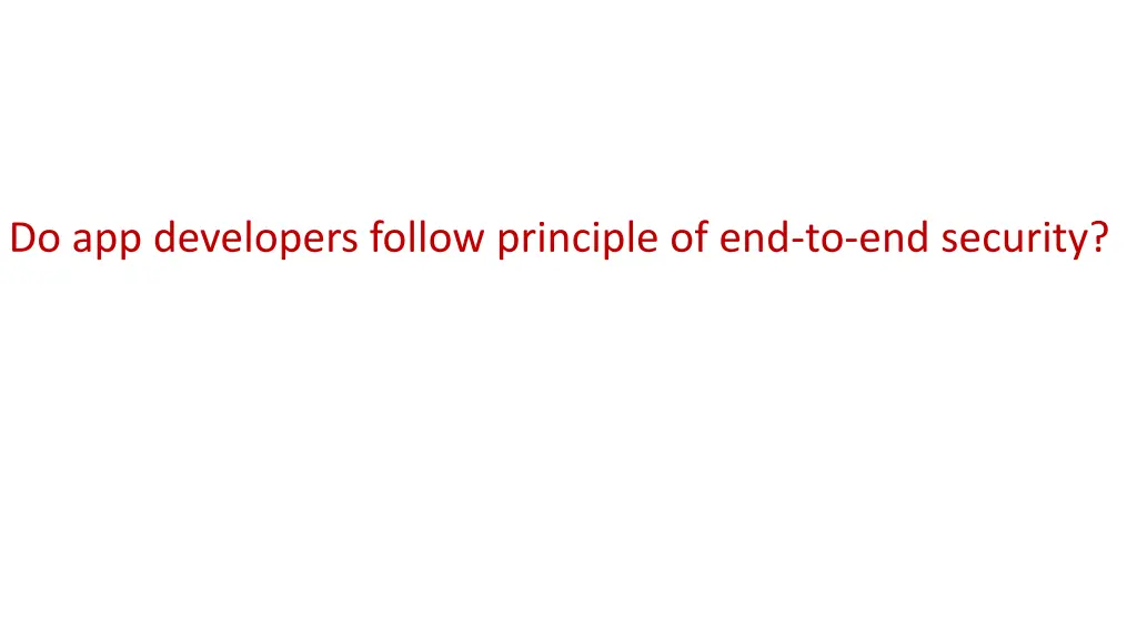 do app developers follow principle