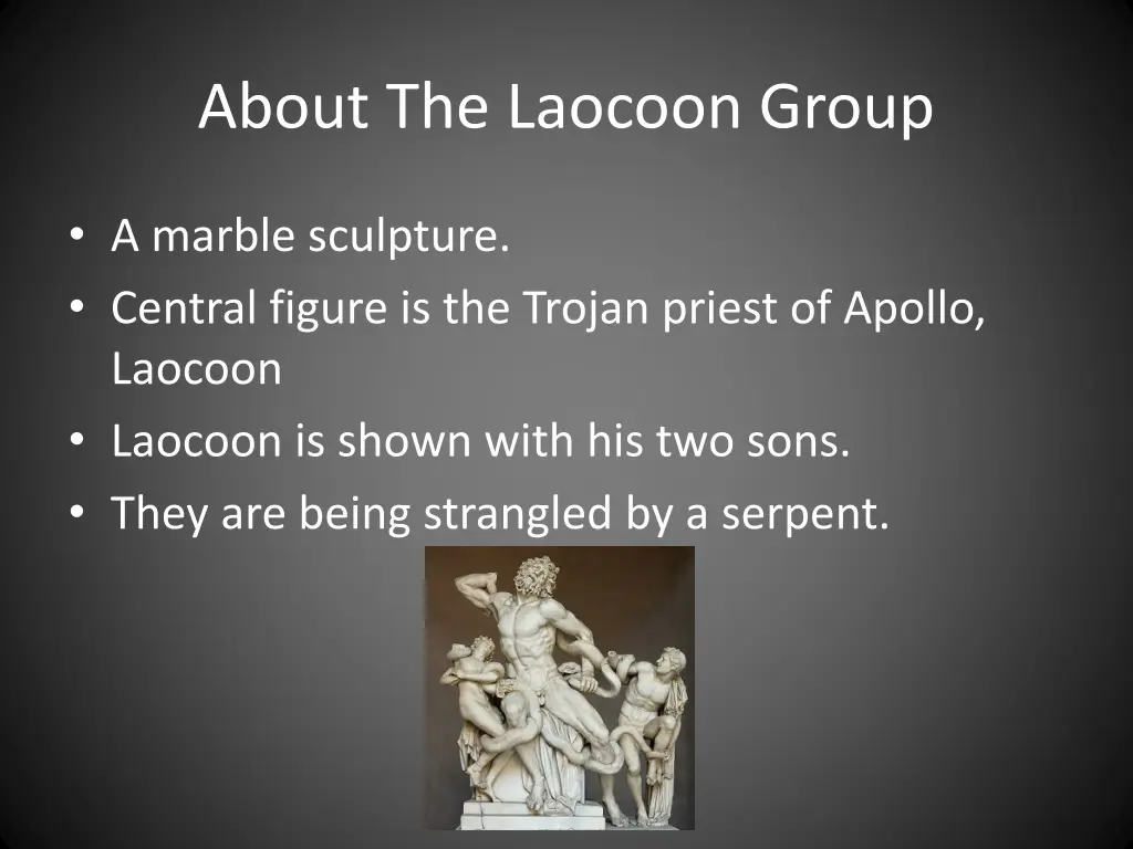 about the laocoon group