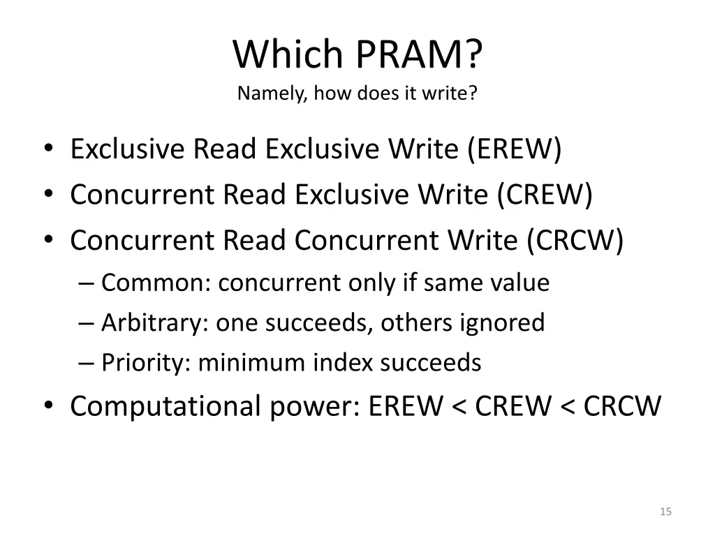 which pram namely how does it write