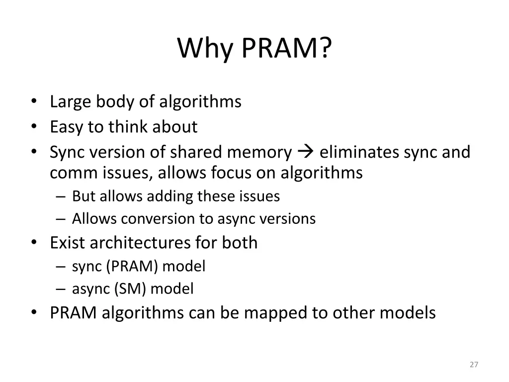 why pram