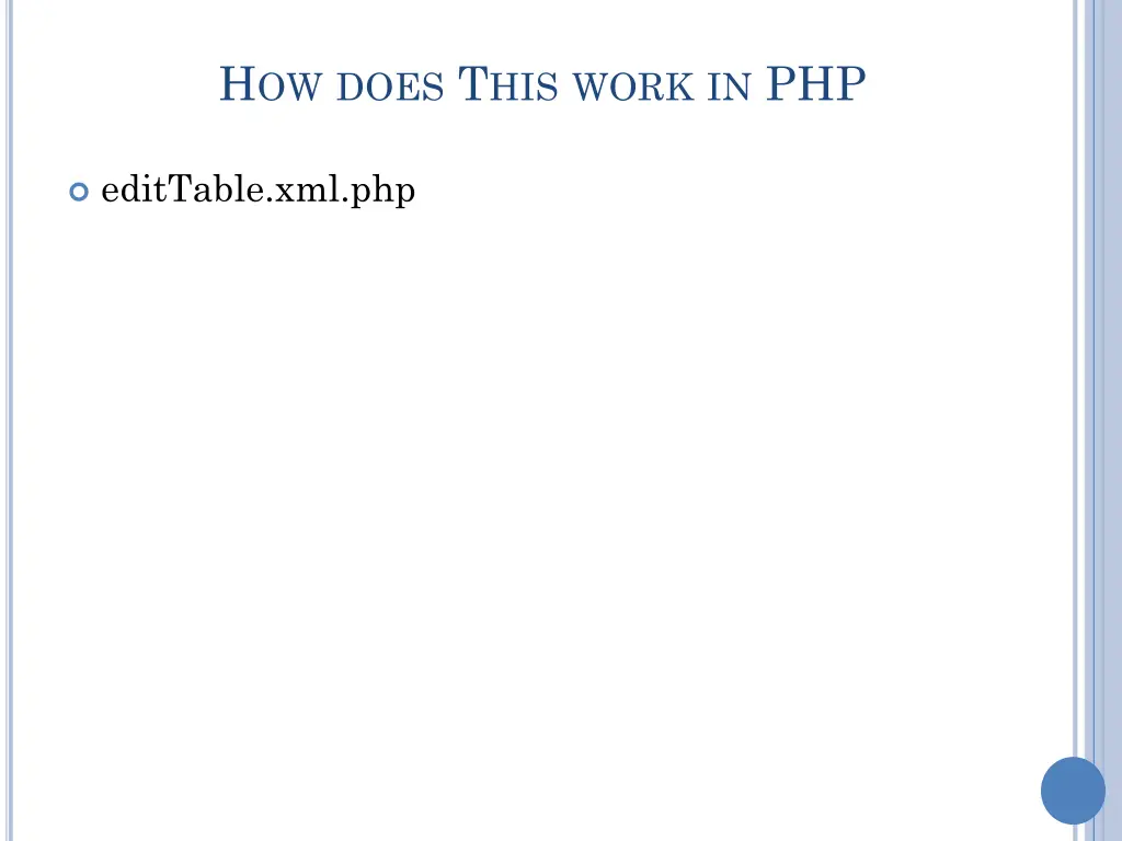 h ow does t his work in php