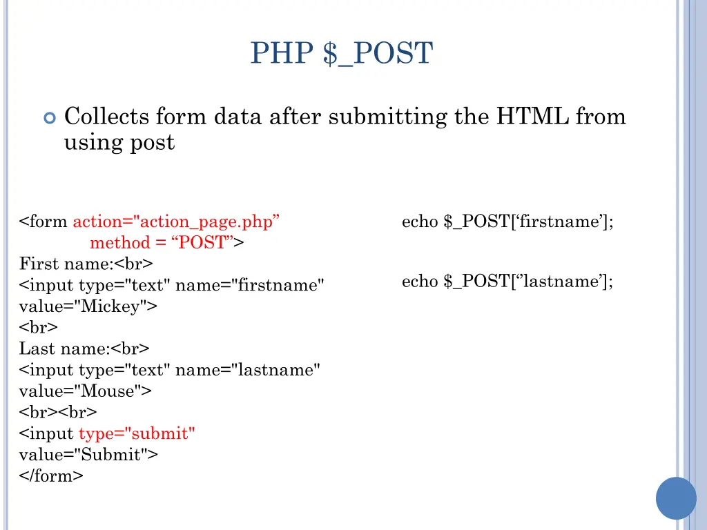 php post