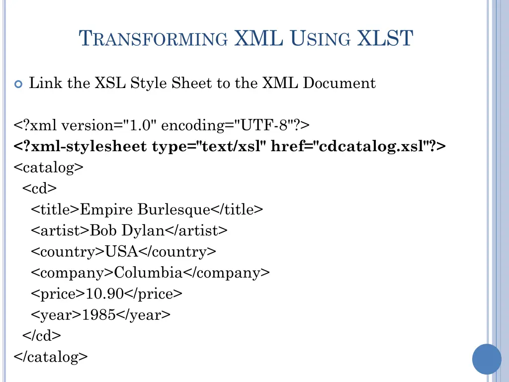 t ransforming xml u sing xlst 2