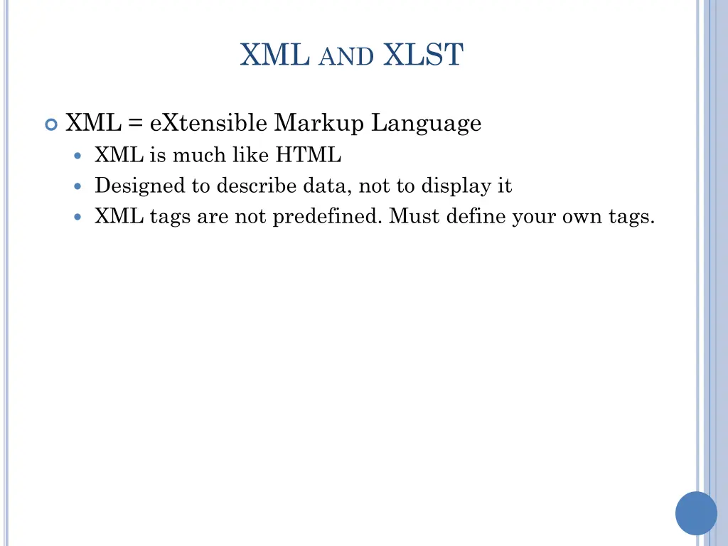 xml and xlst