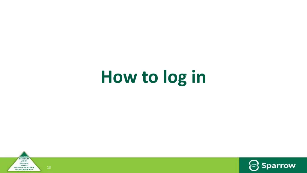 how to log in