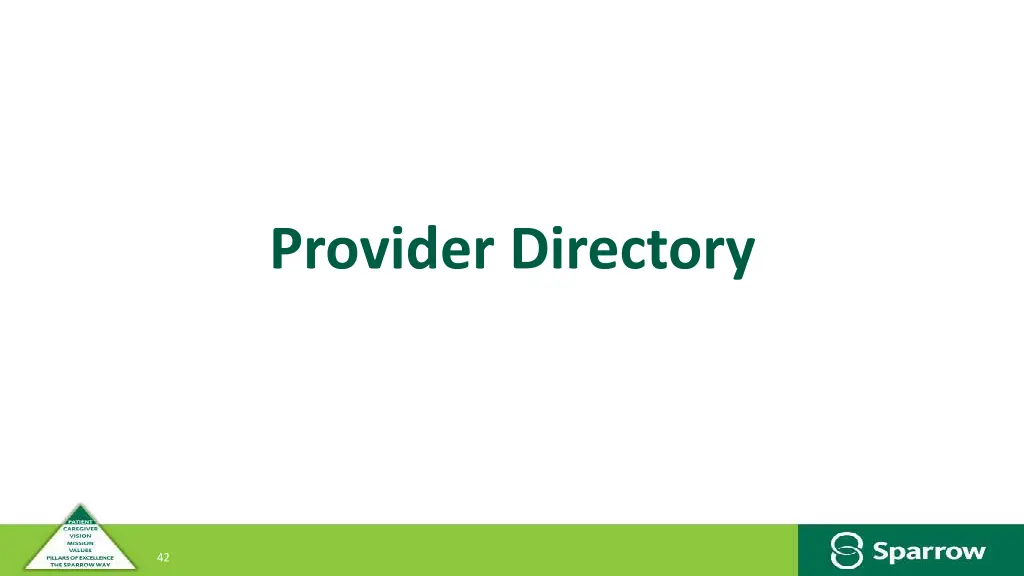 provider directory