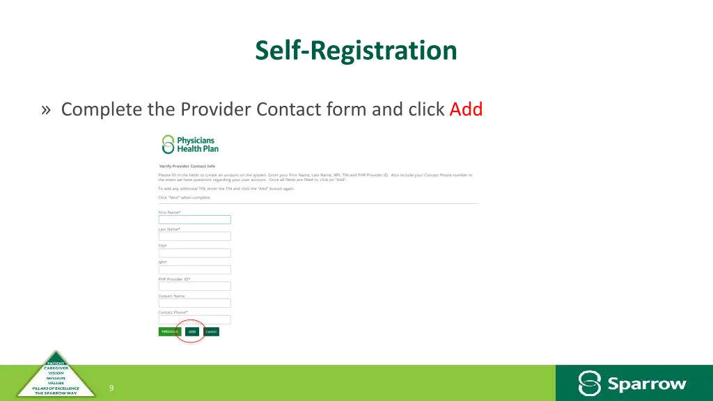 self registration 2