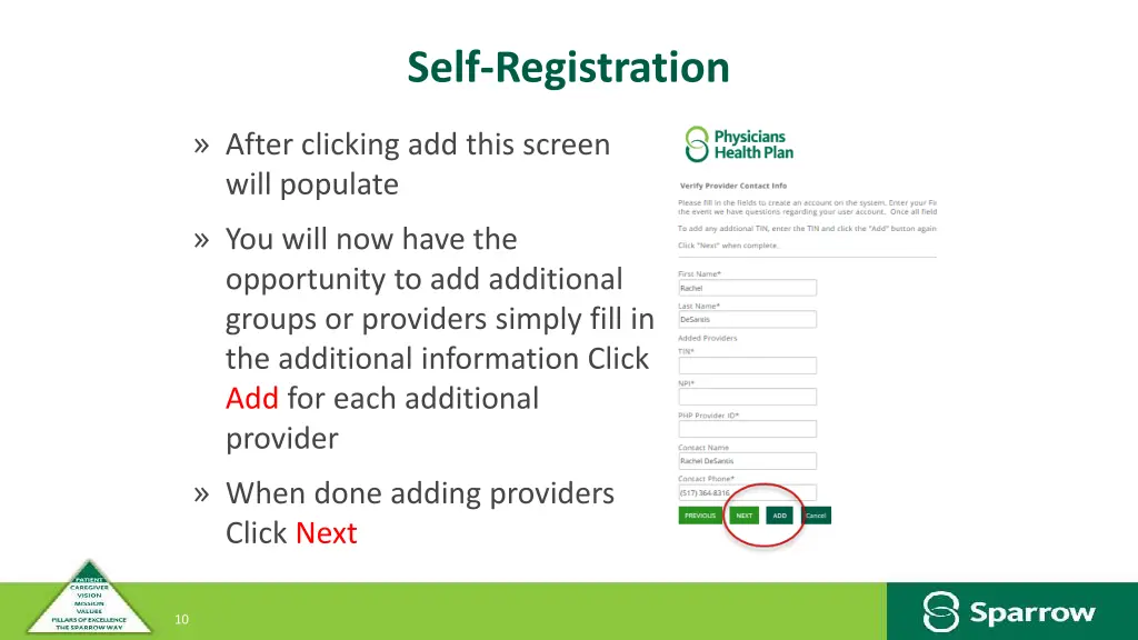 self registration 3