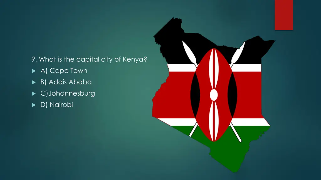 9 what is the capital city of kenya