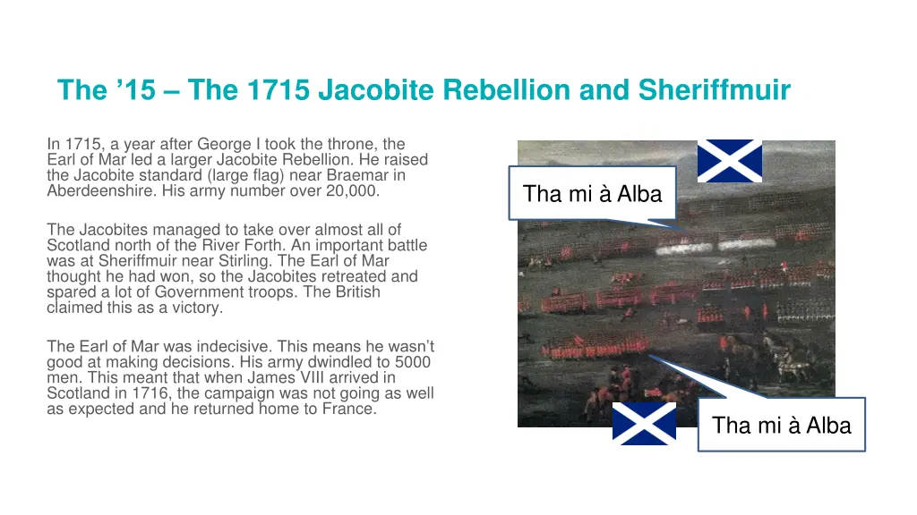 the 15 the 1715 jacobite rebellion and sheriffmuir