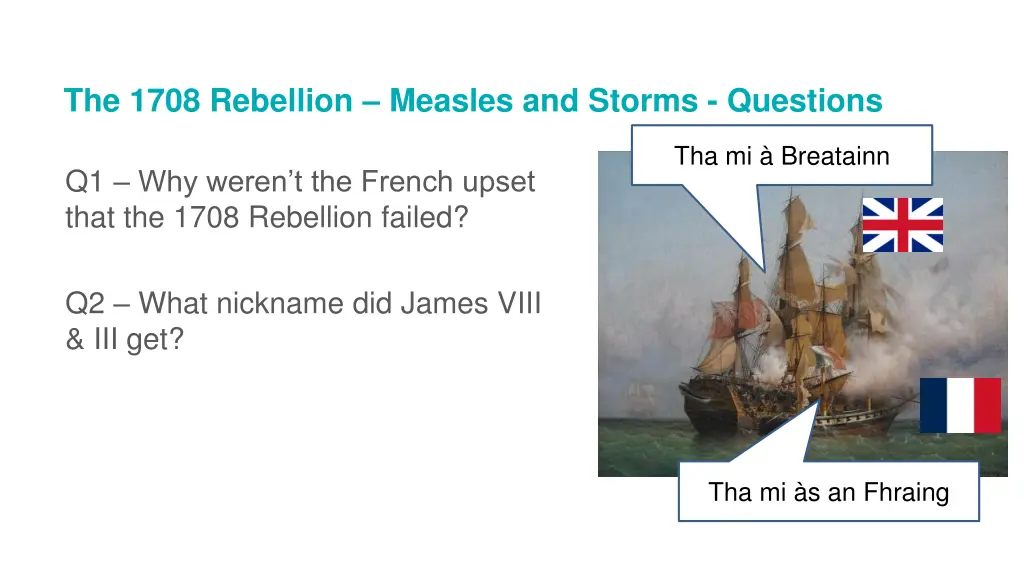 the 1708 rebellion measles and storms questions