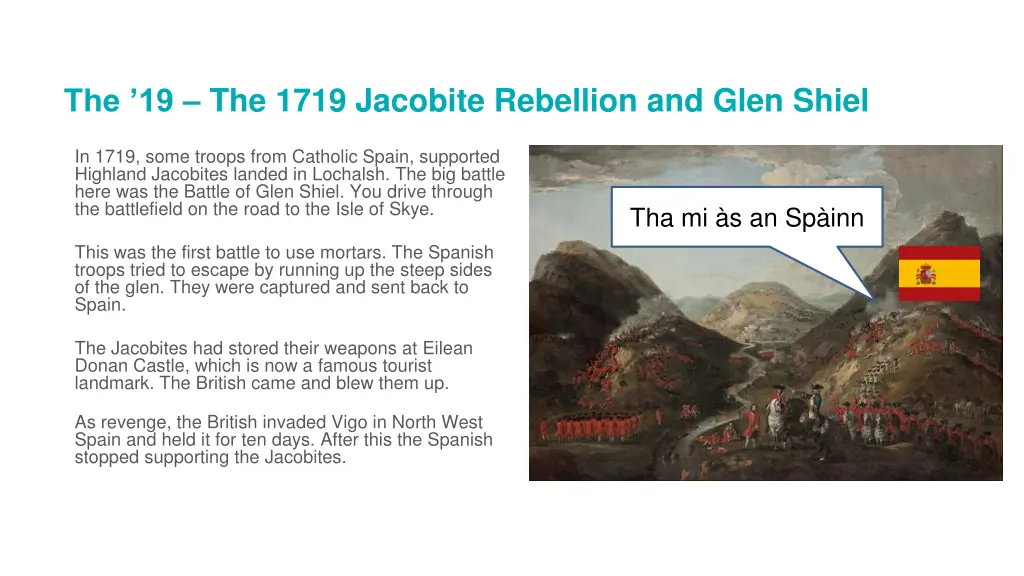 the 19 the 1719 jacobite rebellion and glen shiel