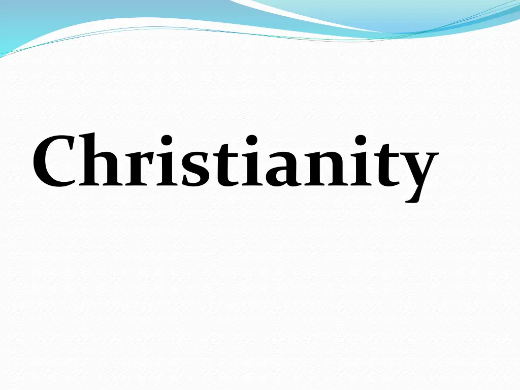 christianity