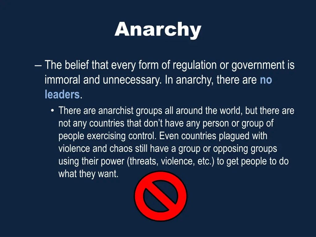 anarchy