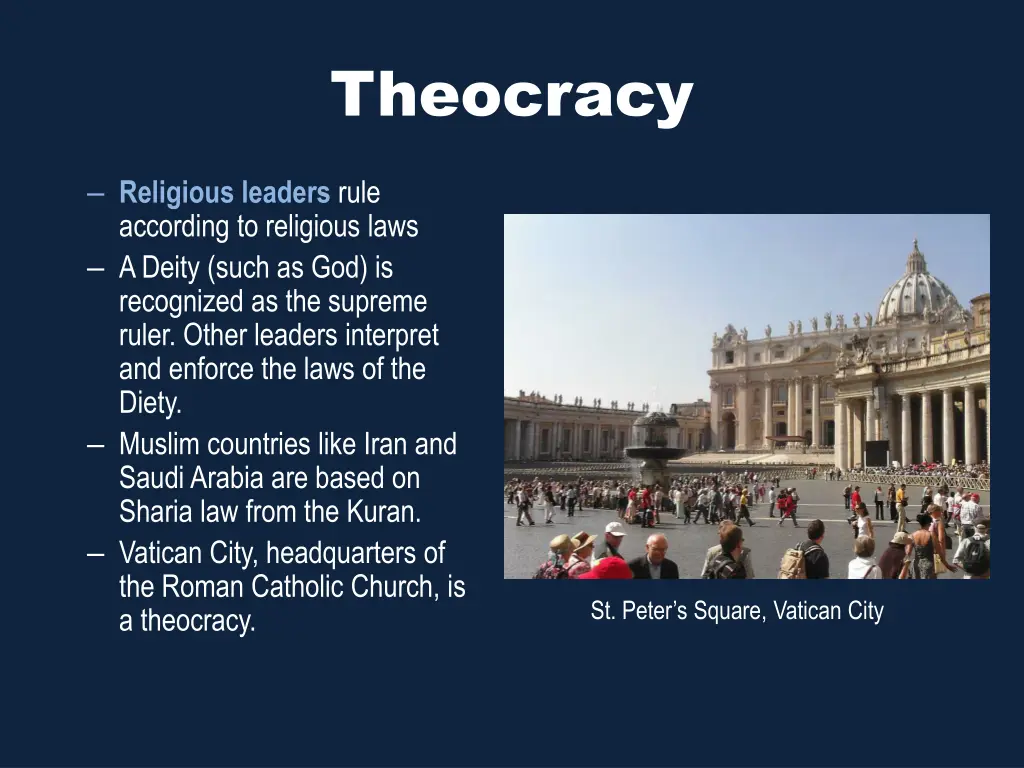 theocracy