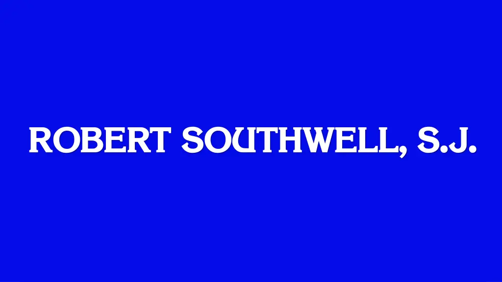 robert southwell s j