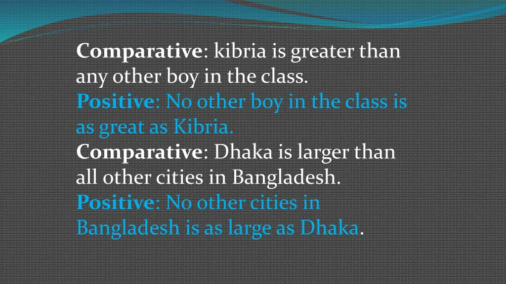 comparative kibria is greater than any other