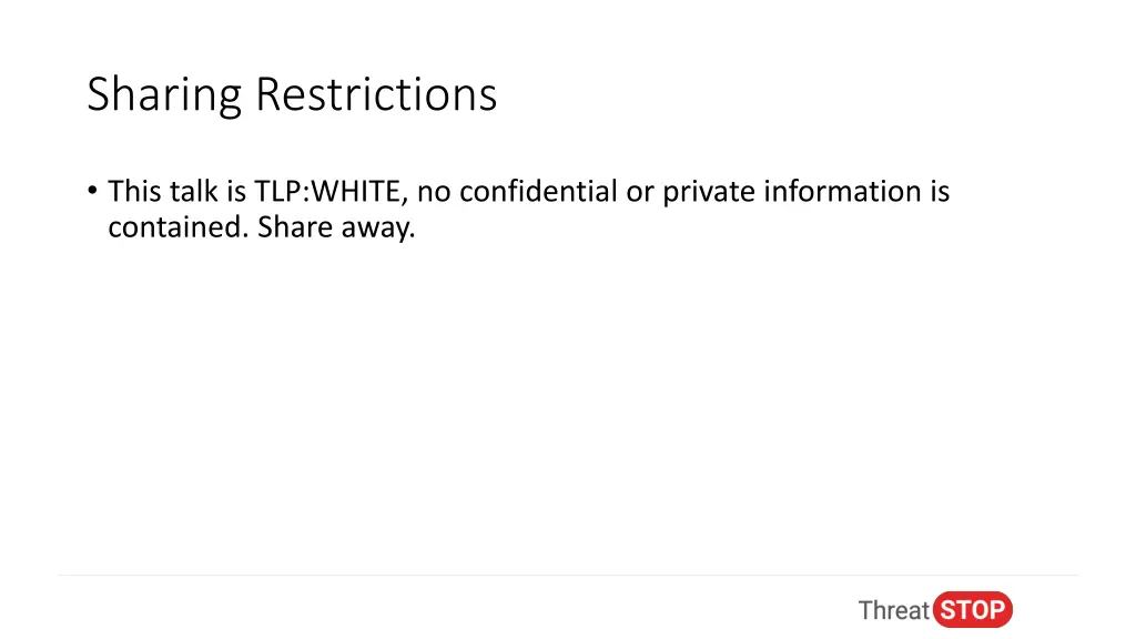 sharing restrictions