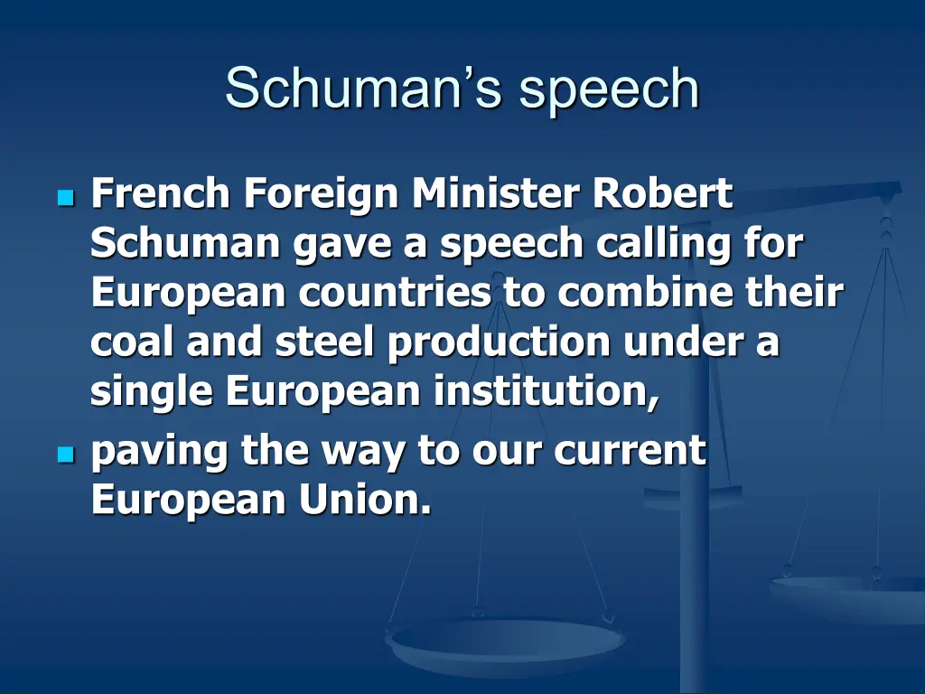 schuman s speech