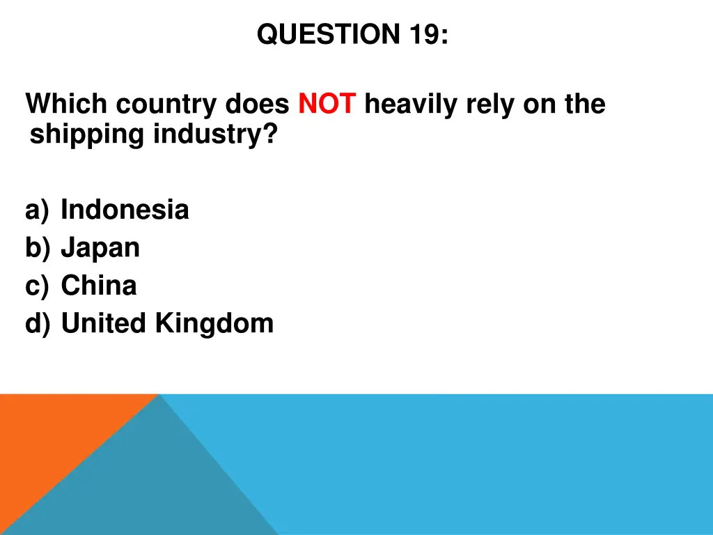 question 19