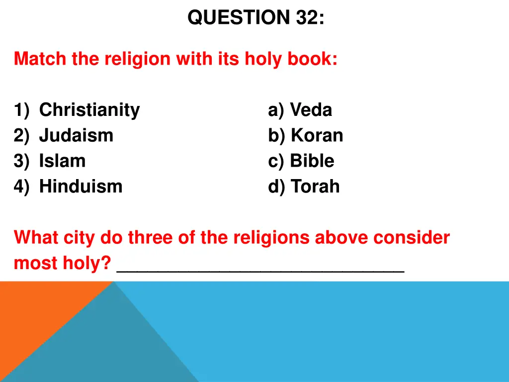 question 32