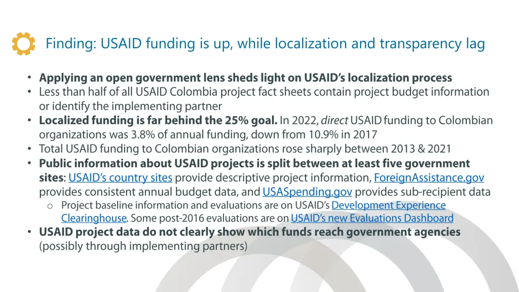 finding usaid funding is up while localization