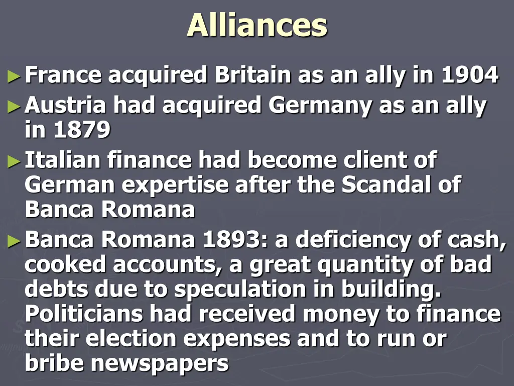 alliances