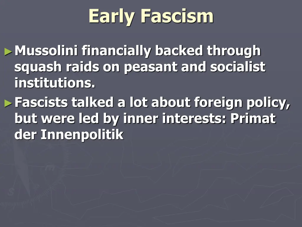 early fascism