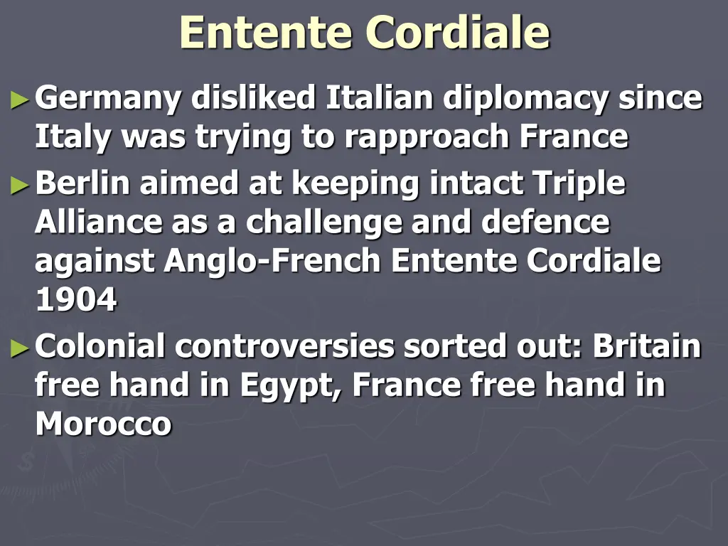 entente cordiale