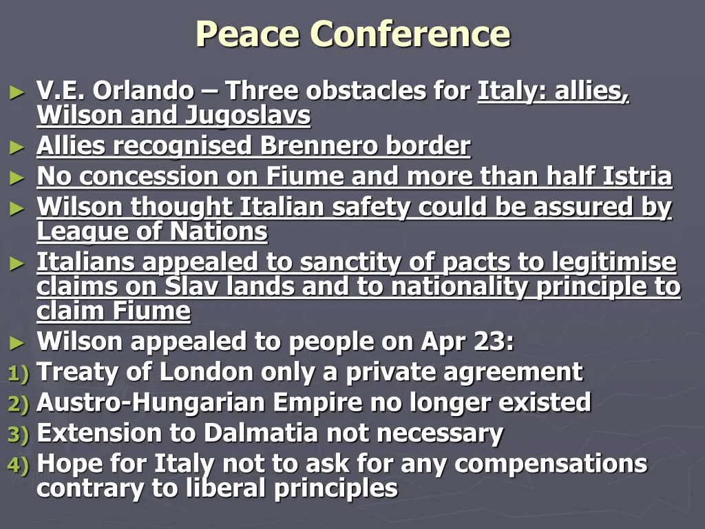 peace conference