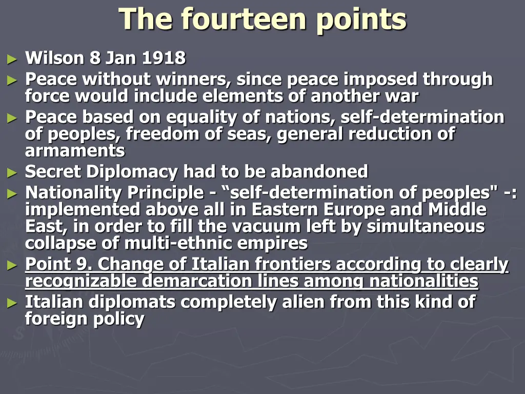 the fourteen points