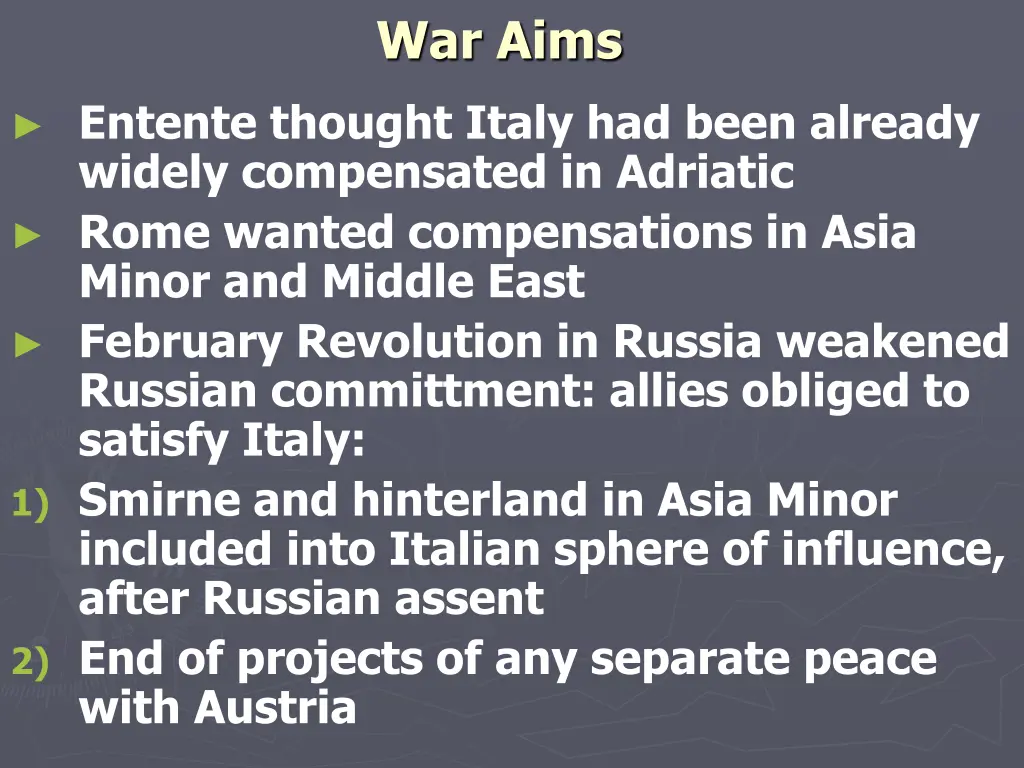 war aims