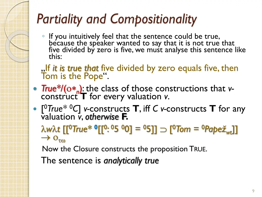 partiality and compositionality 1