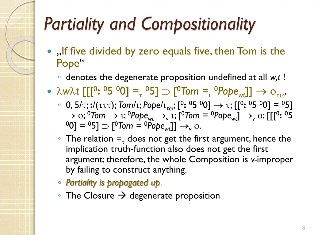 partiality and compositionality