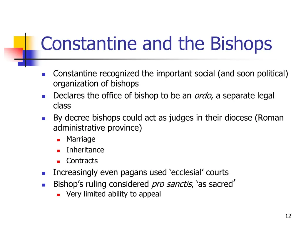 constantine and the bishops