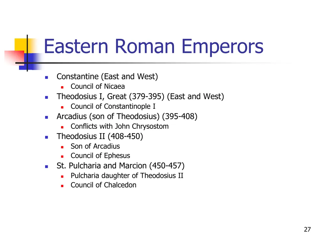 eastern roman emperors