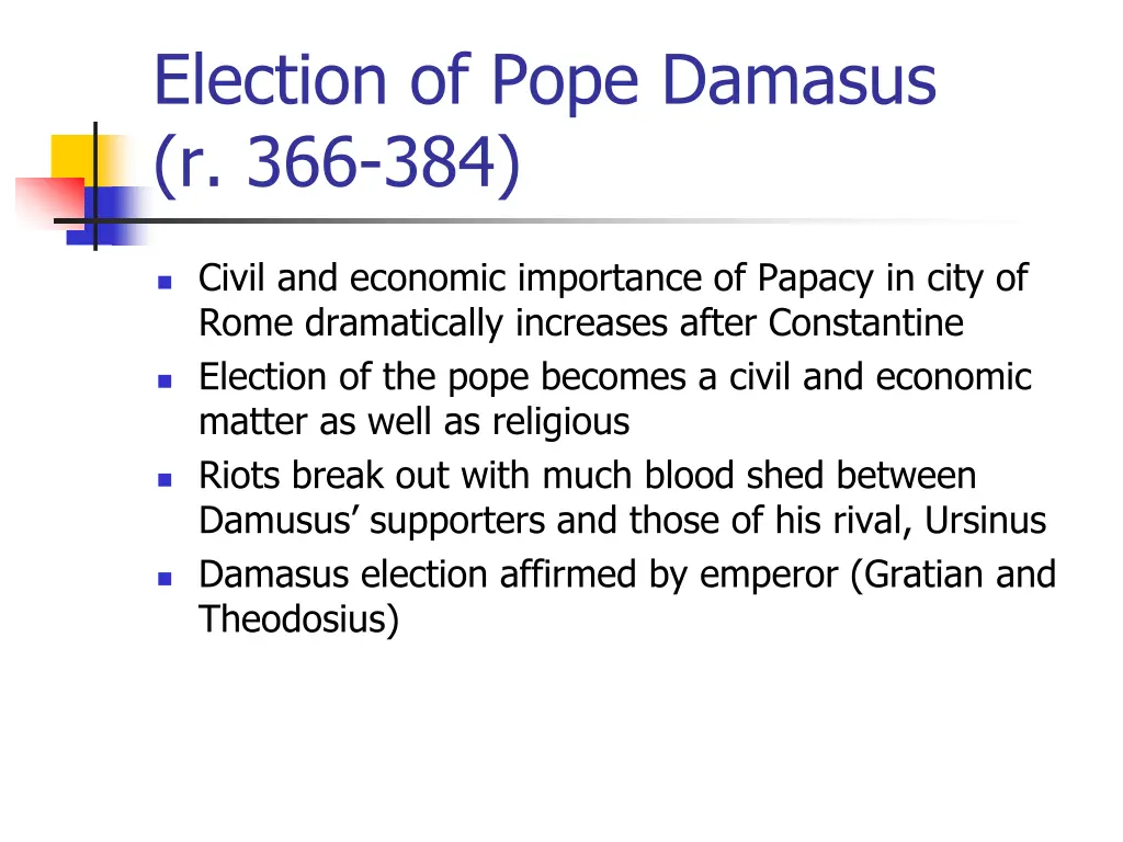 election of pope damasus r 366 384