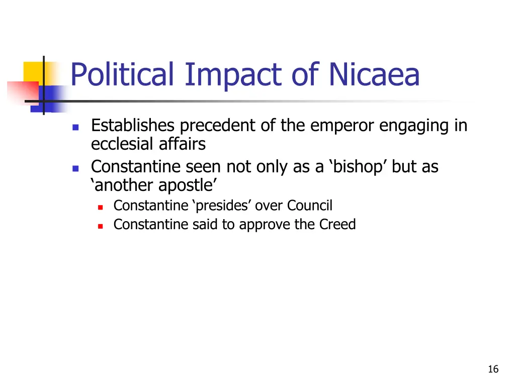 political impact of nicaea