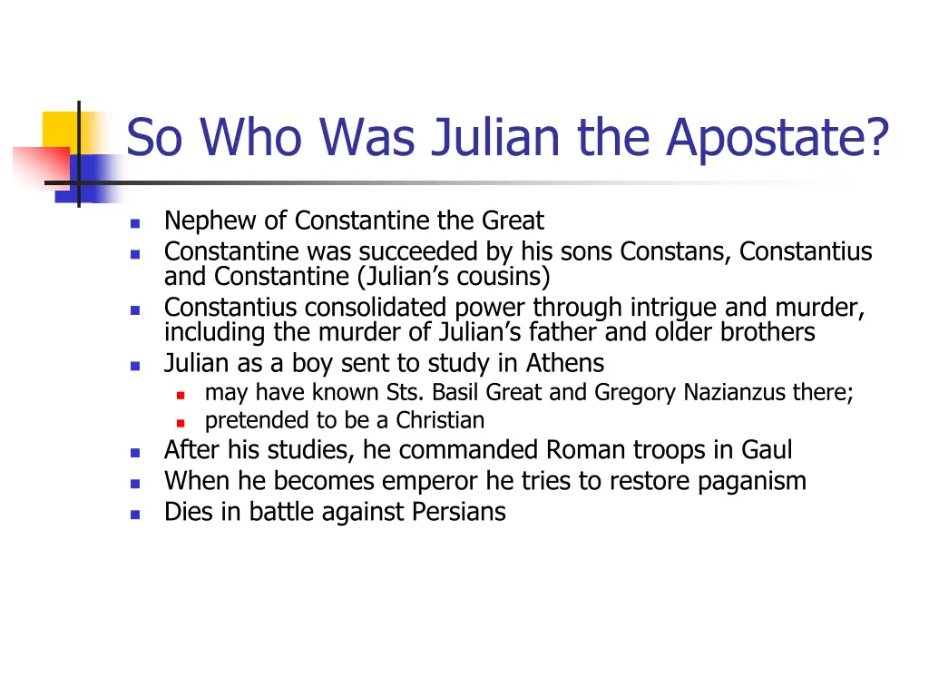 so who was julian the apostate