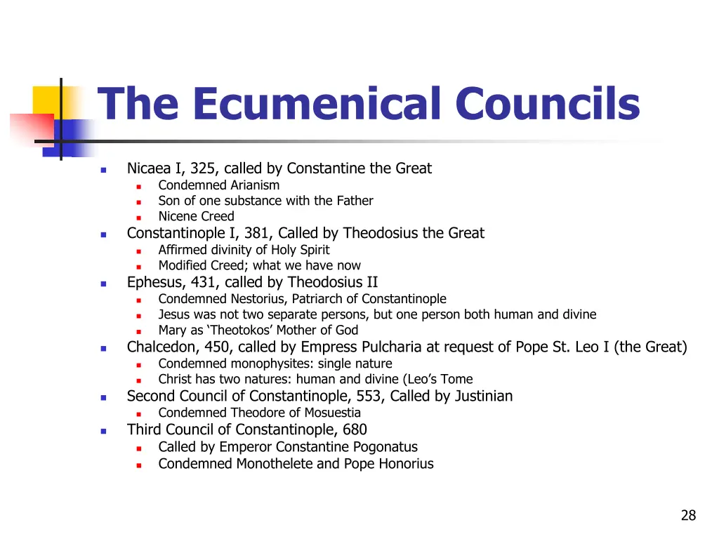 the ecumenical councils