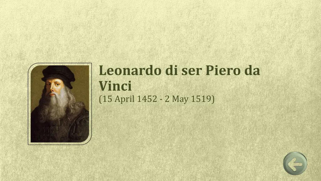 leonardo di ser piero da vinci 15 april 1452 1