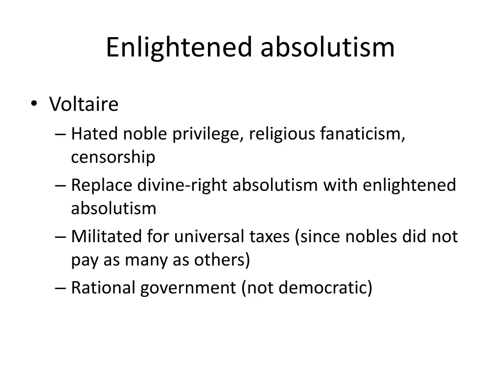 enlightened absolutism