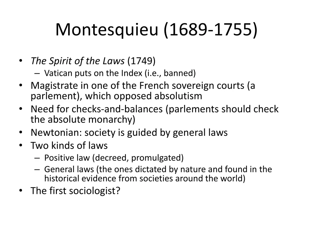 montesquieu 1689 1755